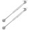 8Pcs Durable Gas Strut Closure Cover Support Pneumatic Rod Silver 3