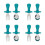 4Ensembles Cuillères Bébé Silicone Vert Ergonomique 5