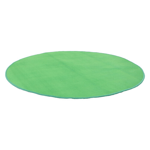 2Pièces Table De Jeu Vert Rond En Velours Antibruit 2