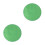 2Pièces Table De Jeu Vert Rond En Velours Antibruit 10