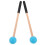 4Paires Maillets Percussion Polyvalents Bois Et Caoutchouc Bleu 3