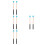4Paires Maillets Percussion Polyvalents Bois Et Caoutchouc Bleu 5