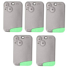 2Button Remote Key ID46 PCF7947 Chip 433Mhz for Laguna Espace Vel-Satis Keyless Card Fob Accessories 5PCS