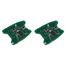 2X 433MHz 2 Button Remote Key FOB Circuit Board for 307 / 2000-2017 73373067C