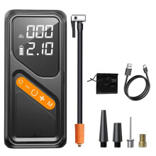 Cordless Digital Tire Inflator Pump Portable Auto Stop Dual Screen Air Compressor Inflator for Car Bike Motorcycle