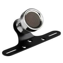 Motorcycle Retro LED Tail Brake Stop Light Lamp License Plate Light with Bracket Black for Sportsters B