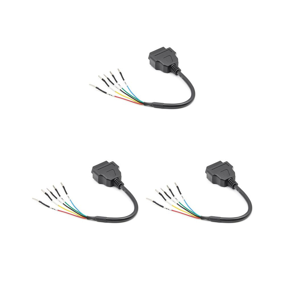 3X 16 Pin Obd Obd2 Female K Can Jumper Tester Connector Car Diagnostic Extension Cable Cord Pigtail 6032320210696