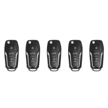 5X für Xhorse XKFO01EN Universelle Kabelfernbedienung Flip 4 Tasten für Style für VVDI Key Tool