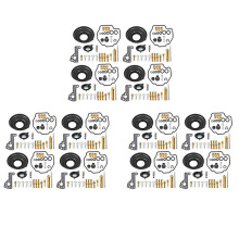 12-Pack Carburetor Repair Kit Diaphragm Air Cut-Off Valves Replacement for 1985-2007 Vmax V-MAX 1200