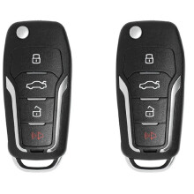 2X voor Xhorse XKFO01EN Universele Draad Afstandsbediening Sleutelhanger Flip 4 Knop voor Stijl voor VVDI Key Tool