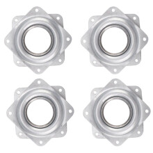 4X Lazy Susan Roulement A Billes Plaque Pivotante Metal - 72X 72X 9mm