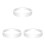 3Pièces Accessoires Aquarium Anneaux Blancs Pour Alimentation 4