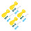 16Pièces Cuillères Silicone Attachable Réutilisables Bébé 6