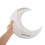 Instrument Lyre Harpe Bois 7 Cordes Forme Lune Blanche Facile 4