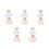 10Ensembles Plaques Bois Bébé Décor Floral Coloré Pour 5