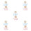 10Ensembles Plaques Bois Bébé Décor Floral Coloré Pour 8