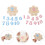 10Ensembles Plaques Bois Bébé Décor Floral Coloré Pour 11