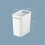 2Pack Plastic Trash Can Wastebasket, Classic Garbage Container Recycle Bin for Bathroom, Bedroom, Kitchen, Home Office 3