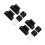 2Ensembles Accessoires Extensions Silicone Noir Bébé Maison 7