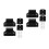 2Ensembles Accessoires Extensions Silicone Noir Bébé Maison 8