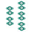 10Pièces Râpe Ciboule Vert Compact Usage Polyvalent 5