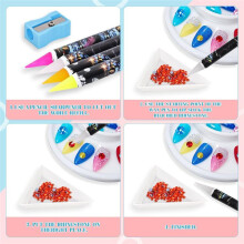 Kit de 20 Outils de Ramassage de Strass, Stylo à Strass pour Strass et Peinture Diamant, pour Nail Art.