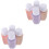 8Pcs Plastic Pump Bottles Refillable Liquid Dispensers Assorted Colors 5
