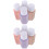 8Pcs Plastic Pump Bottles Refillable Liquid Dispensers Assorted Colors 7