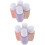 8Pcs Plastic Pump Bottles Refillable Liquid Dispensers Assorted Colors 9