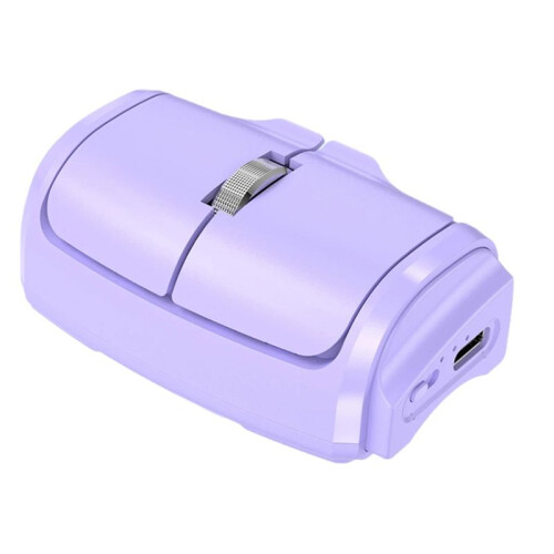 Wireless Mouse - Compact Ring Mouse with Dual-Mode 2.4G+Bt Mice Compatible with Multiple Systems Horizontal and 2