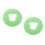 2Pièces Oreiller Salon Silicone Antidérapant Vert Confort 9