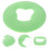 2Pièces Oreiller Salon Silicone Antidérapant Vert Confort 11