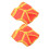 8Pcs Mini Doll Construction Safety Vests Orange Fabric DIY Play Set 2
