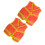 8Pcs Mini Doll Construction Safety Vests Orange Fabric DIY Play Set 3