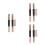 6Pièces Pinceaux Double-Embout Silicone Noir Capuchon 9