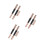 6Pièces Pinceaux Double-Embout Silicone Noir Capuchon 10