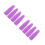 8Pièces Protège-Pointe Crayon Silicone Violet, Décor Sensoriel 4