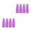 8Pièces Protège-Pointe Crayon Silicone Violet, Décor Sensoriel 6