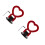 2Pièces Crochet Remorque Rouge ABS Pour Camionnette 6