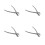 4Pièces Kit Taille Bonsai Acier Outils Jardinage Branches 8
