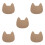 5Pièces Moules De Chat En Bois Khaki Pour Argile 4