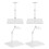 12Pcs Plastic Doll Display Stands Action Figure Holder Stable Base 3
