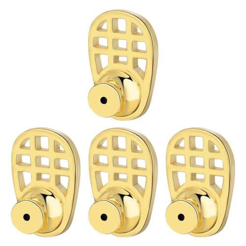 20Ensembles Renforts Boucles D'oreilles Dorés Antichute Silicone 1