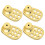 20Ensembles Renforts Boucles D'oreilles Dorés Antichute Silicone 3