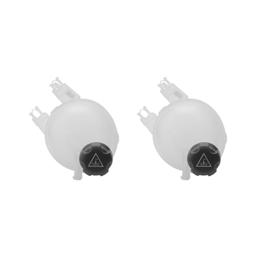 2X 9800777280 Coolant Expansion Tank Bottle With Cap For 207 208 2008 301 Vti C2 C3 C4 Ds3 White 6032262435232
