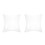 2Pcs Foldable Transparent Inflatable Travel Pillows Lightweight PVC 4