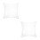 2Pcs Foldable Transparent Inflatable Travel Pillows Lightweight PVC 5
