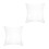 2Pcs Foldable Transparent Inflatable Travel Pillows Lightweight PVC 8