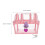 2Pièces Plastique Rose Boîte Sécurisée 3