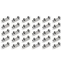 30-Piece Stainless Steel Double Flywheel Mountain Word Slot Sliding Door Track Glass Pulley Hardware Accessories